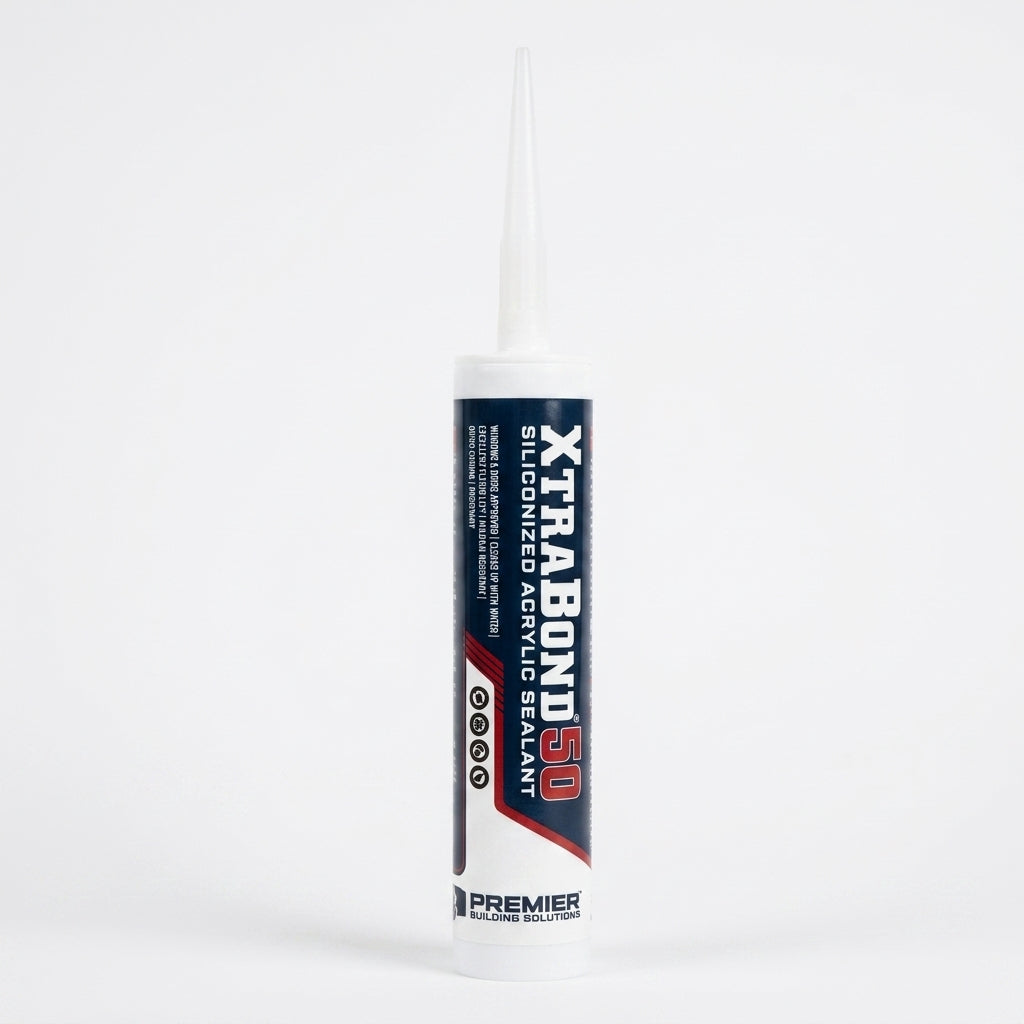 PREMIER 50001 XTRABOND 50 WHITE SILICONIZED ACRYLIC SEALANT (24 UND)