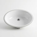 L-1714W OVAL UNDERMOUNT CERAMIC SINK BATHROOM WHITE 351026