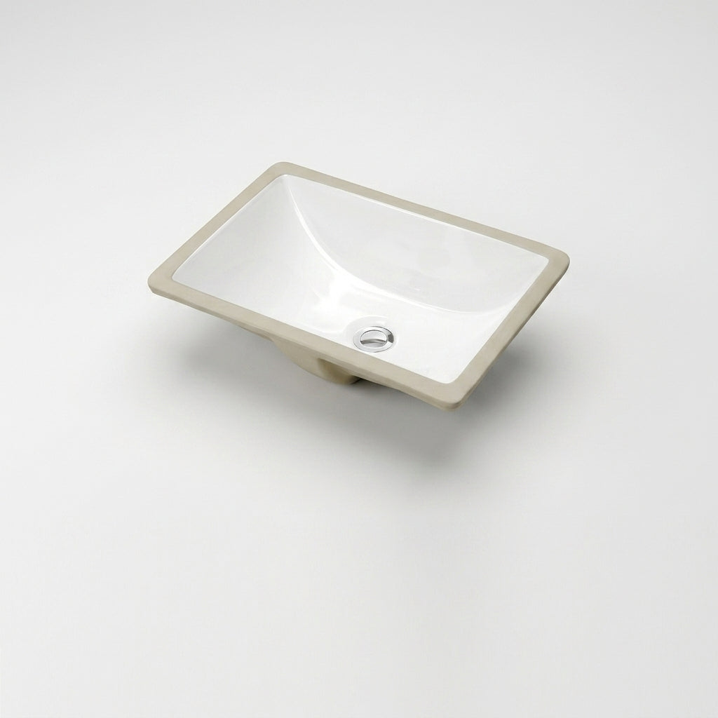 L-1813W  CERAMIC SINK RECTANGULAR 18X13 BATHROOM WHITE 620273