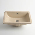 L-1611B  CERAMIC SINK RECTANGULAR 16X11 BATHROOM BISQUE