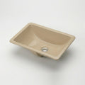 L-1813B  CERAMIC SINK RECTANGULAR 18X13 BATHROOM BISQUE
