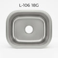 L-106 / Luvul Bar/Prep Single Bowl 18G S/Steel Sink 7" Deep