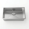 L-UZ105X-ZR STAINLES STEEL ZERO RADIOS SINGLE BOWL SINK 18G 30X16
