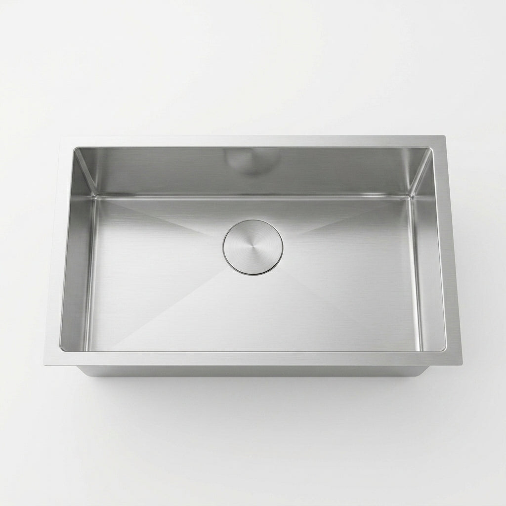 L-CZ105X-36 STAINLES STEEL 3/4 RADIOS SINGLE BOWL SINK 16G