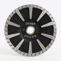 Sun TURBO TYPE CONVEX CUTTER WITH SIDE PROTECTION 5'' X 7MM W X 7/8''-5/8'' H BLACK CONTOUR BLADE