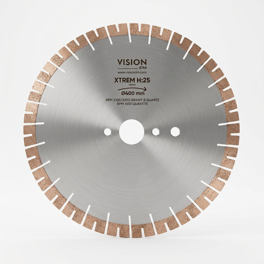 VISION XTREME BLADE 14" FOR GRANITE, QUARTZ, NATURAL STONE Ø350MM H25MM SILENT