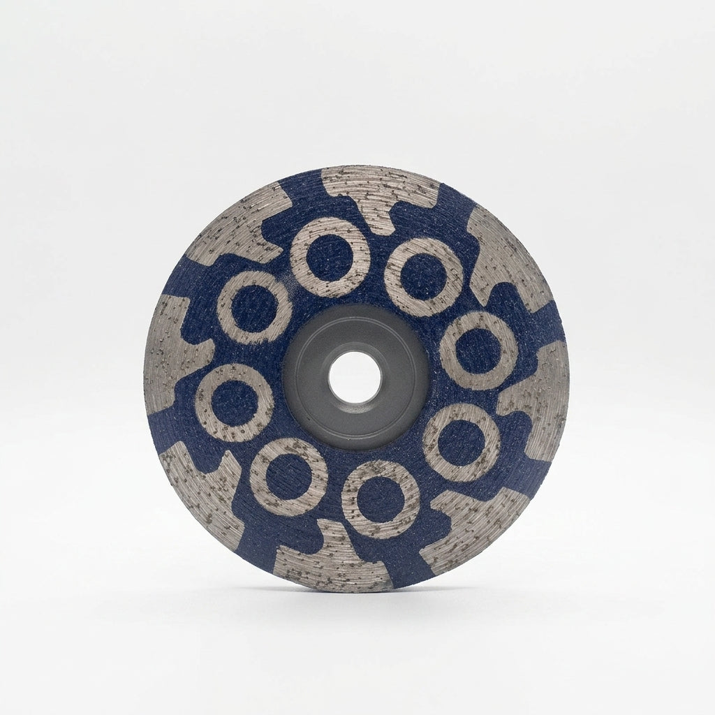 Cup Whell blue COARSE 4"