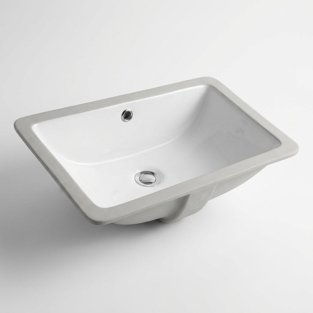 L-1611W CERAMIC SINK RECTANGULAR 16X11 BATHROOM WHITE